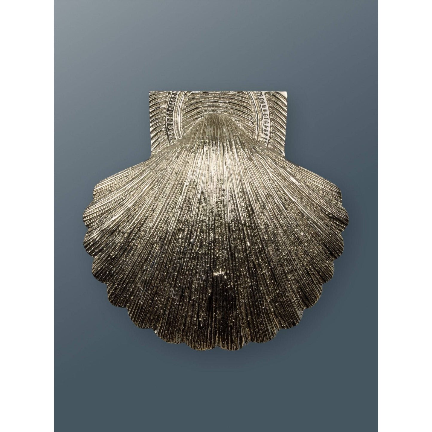 Brass Shell Door Knocker - Nickel Finish - Brass bee