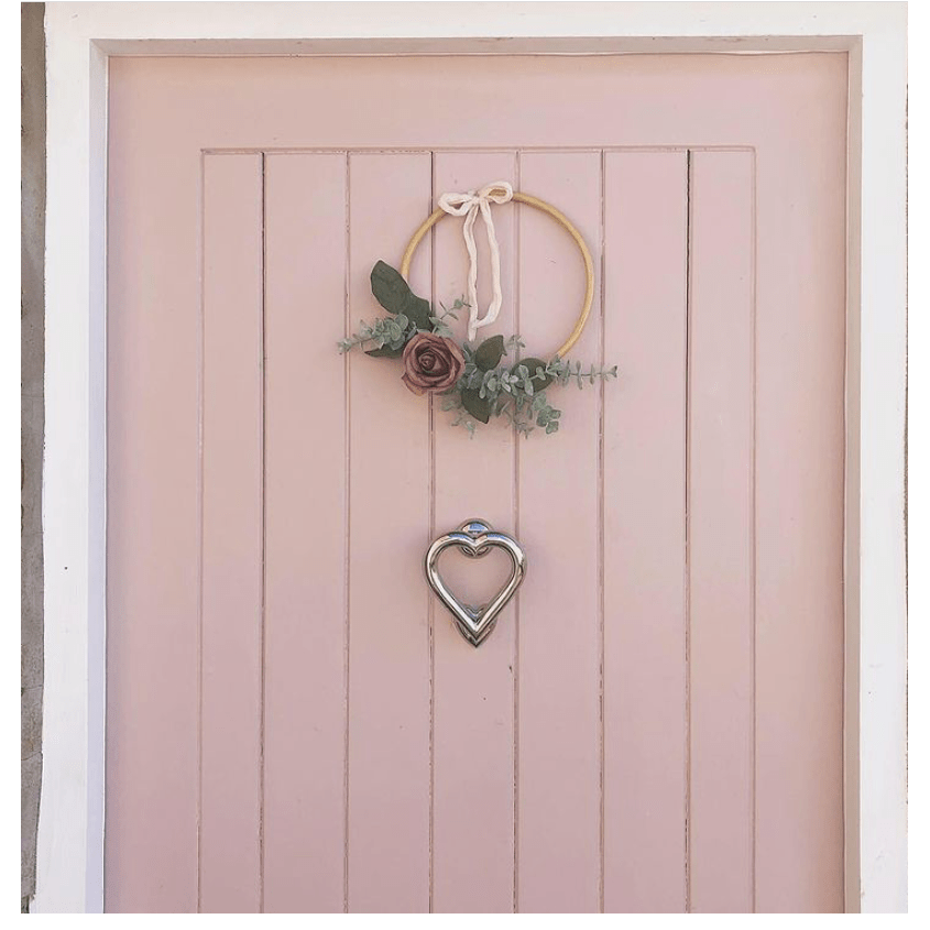 Brass Love Heart Door Knocker - Nickel Finish - Brass bee