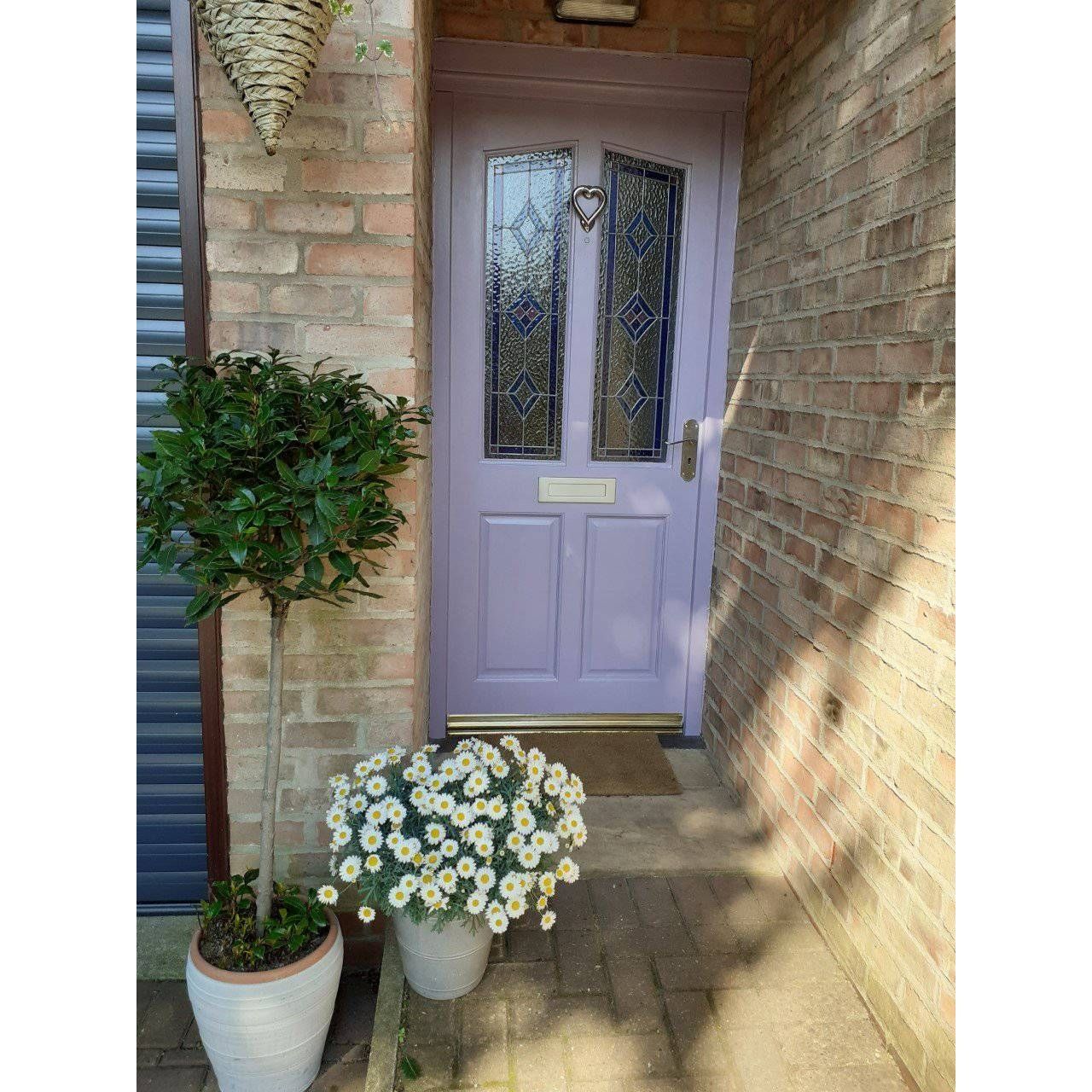 Brass Love Heart Door Knocker - Nickel Finish - Brass bee