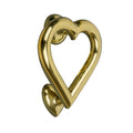 Brass Love Heart Door Knocker - Brass Finish - Brass bee