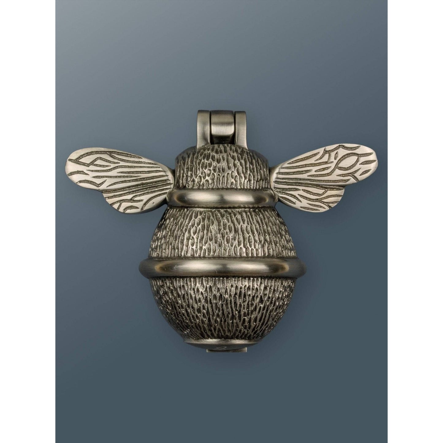 Brass Bumble Bee Door Knocker - Pewter Finish - Brass bee