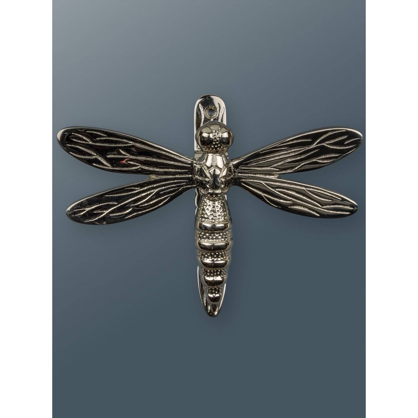 Brass Dragonfly Door Knocker - Nickel Finish - Brass bee