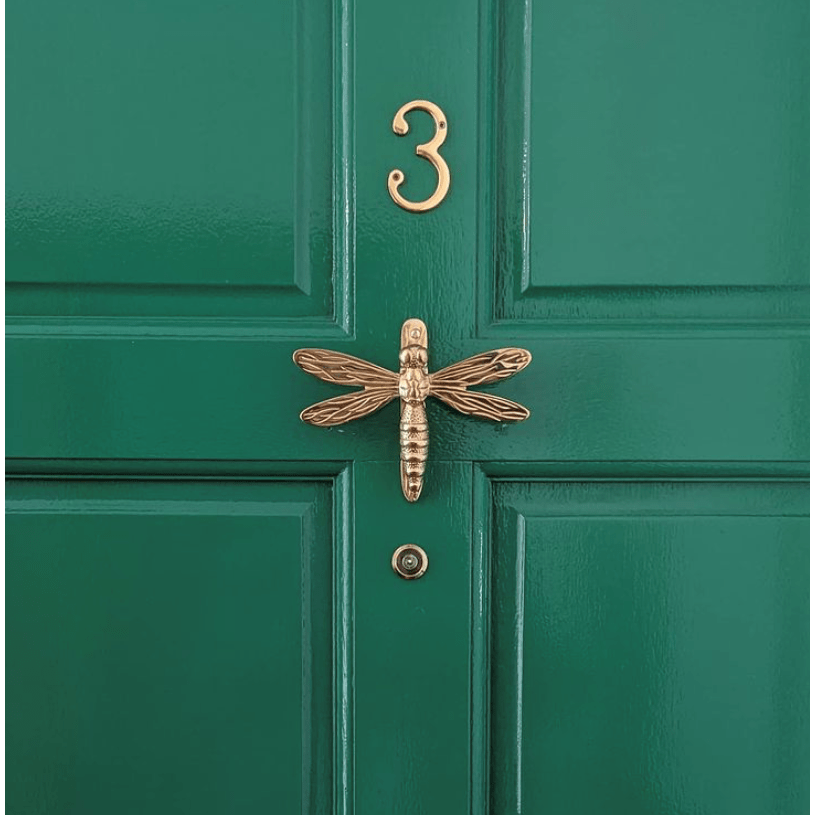 Brass Dragonfly Door Knocker - Brass Finish - Brass bee