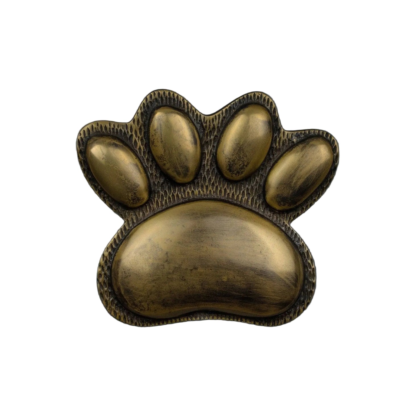 Brass Dog/Cat PAW Door Knocker - Heritage Finish - Brass bee