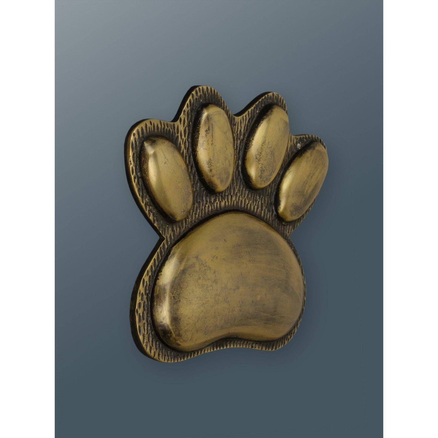 Brass Dog/Cat PAW Door Knocker - Heritage Finish - Brass bee