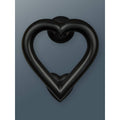 Brass Love Heart Door Knocker - Black Finish - Brass bee