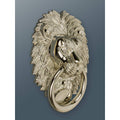 Brass Lion Door Knocker - Nickel Finish - Brass bee