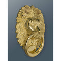 Brass Lion Head Door Knocker - Brass Finish - Brass bee