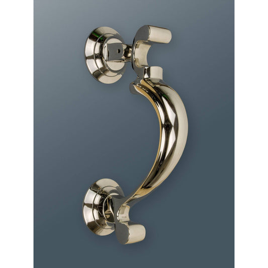 Brass Doctors Door Knocker - Nickel Finish - Brass bee