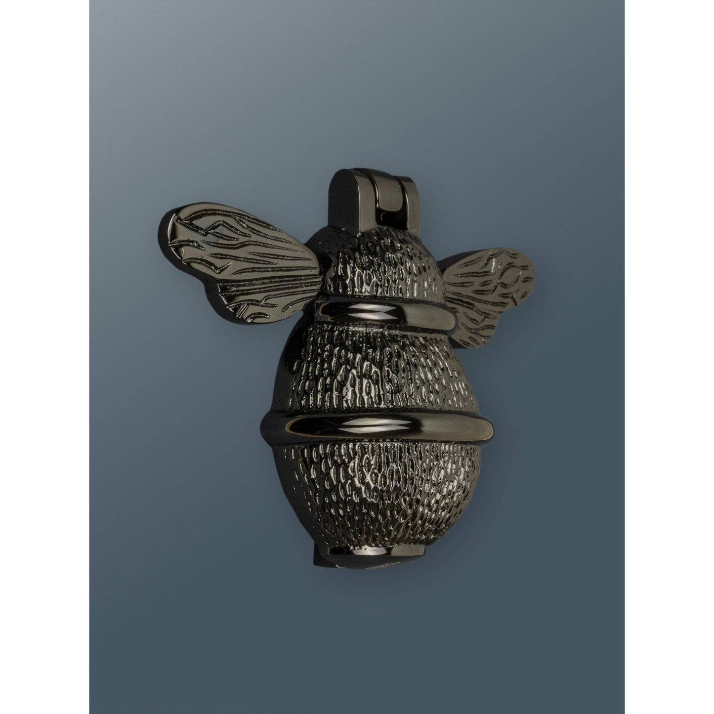 Brass Bumble Bee Door Knocker - Black Nickel Finish - Brass bee