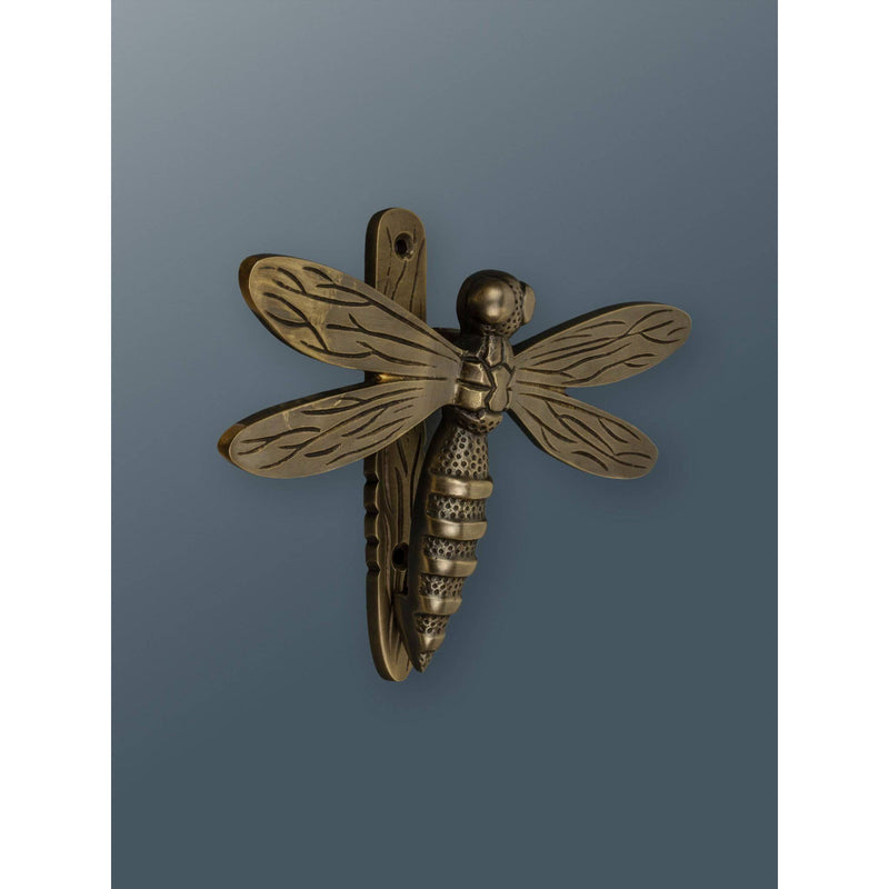 Brass Dragonfly Door Knocker - Bronze Finish - Brass bee