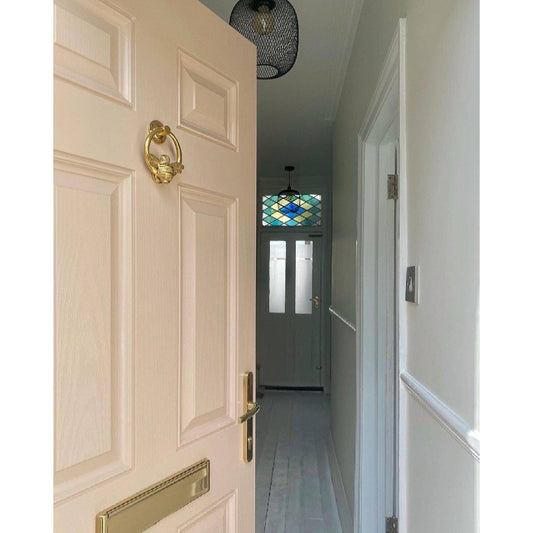 Bumble Bee Ring Brass Door Knocker - Brass Finish - Brass bee