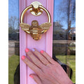 Bumble Bee Ring Brass Door Knocker - Brass Finish - Brass bee