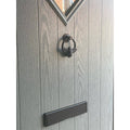 Brass Bumble Bee Ring Door Knocker - Black Finish - Brass bee