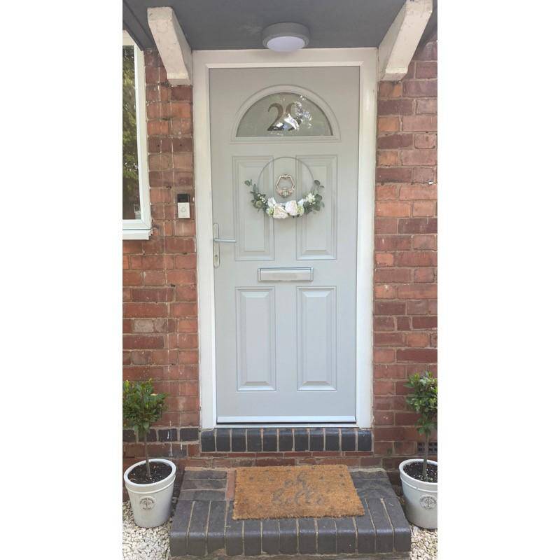 Brass Bumble Bee Honeycomb Door Knocker - Nickel Finish - Brass bee