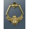Brass Bumble Bee Honeycomb Door Knocker - Brass Finish - Brass bee