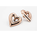 Brass Heart Drawer Cabinet Knob - Rose Gold Finish - Brass bee