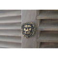 Brass Lion Drawer Cabinet Knob - Heritage Finish - Brass bee