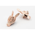 Brass Hare Drawer Cabinet Knob - Rose Gold Finish - Brass bee