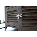 Brass Dragonfly Drawer Knob - Nickel Finish - Brass bee