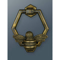 Brass Bumble Bee Honeycomb Door Knocker - Heritage Brass Finish