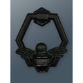 Brass Bumble Bee Honeycomb Door Knocker - Black Finish - Brass bee