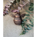 Brass Bumble Bee Door Knocker - Antique Copper Finish - Brass bee