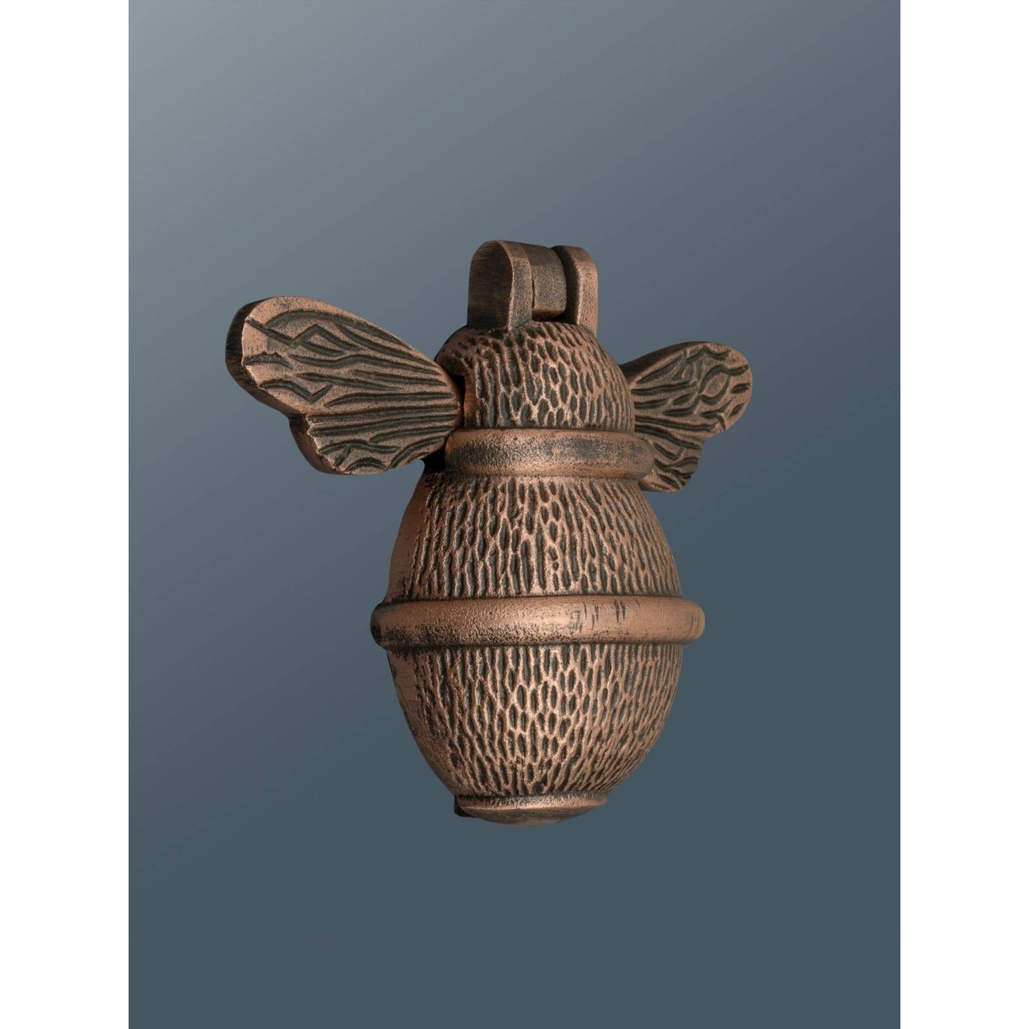Brass Bumble Bee Door Knocker - Antique Copper Finish - Brass bee