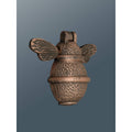 Brass Bumble Bee Door Knocker - Antique Copper Finish - Brass bee