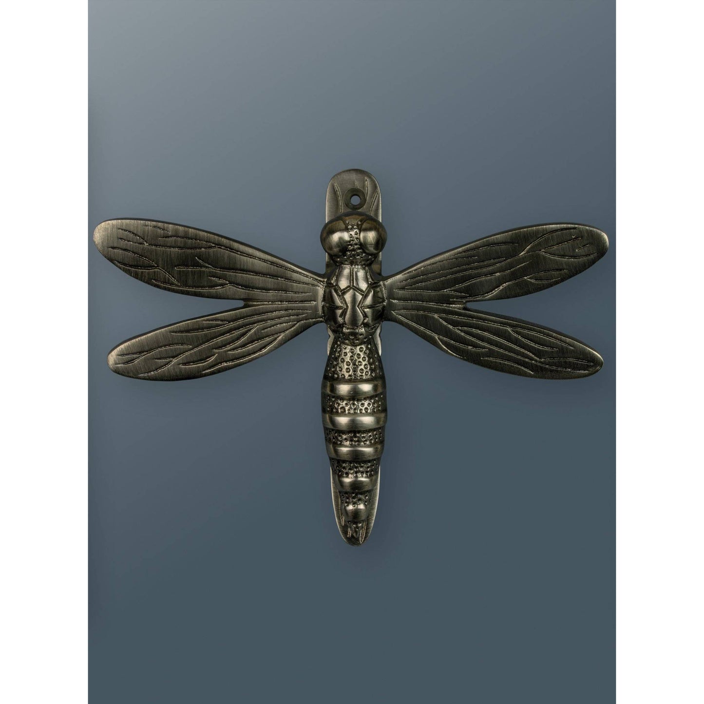 Brass Dragonfly Door Knocker - Pewter Finish - Brass bee
