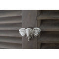 Brass Elephant Drawer Cabinet Knob - Nickel Finish - Brass bee