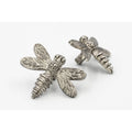 Brass Dragonfly Drawer Knob - Pewter Finish - Brass bee