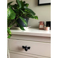 Brass Bee Drawer Cabinet Knob - Black Finish - Brass bee