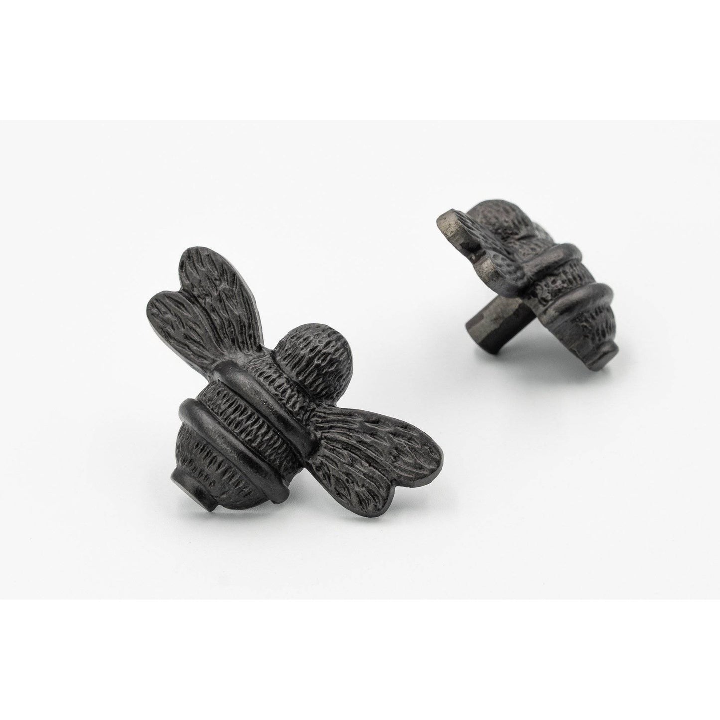 Brass Bee Drawer Cabinet Knob - Black Finish - Brass bee