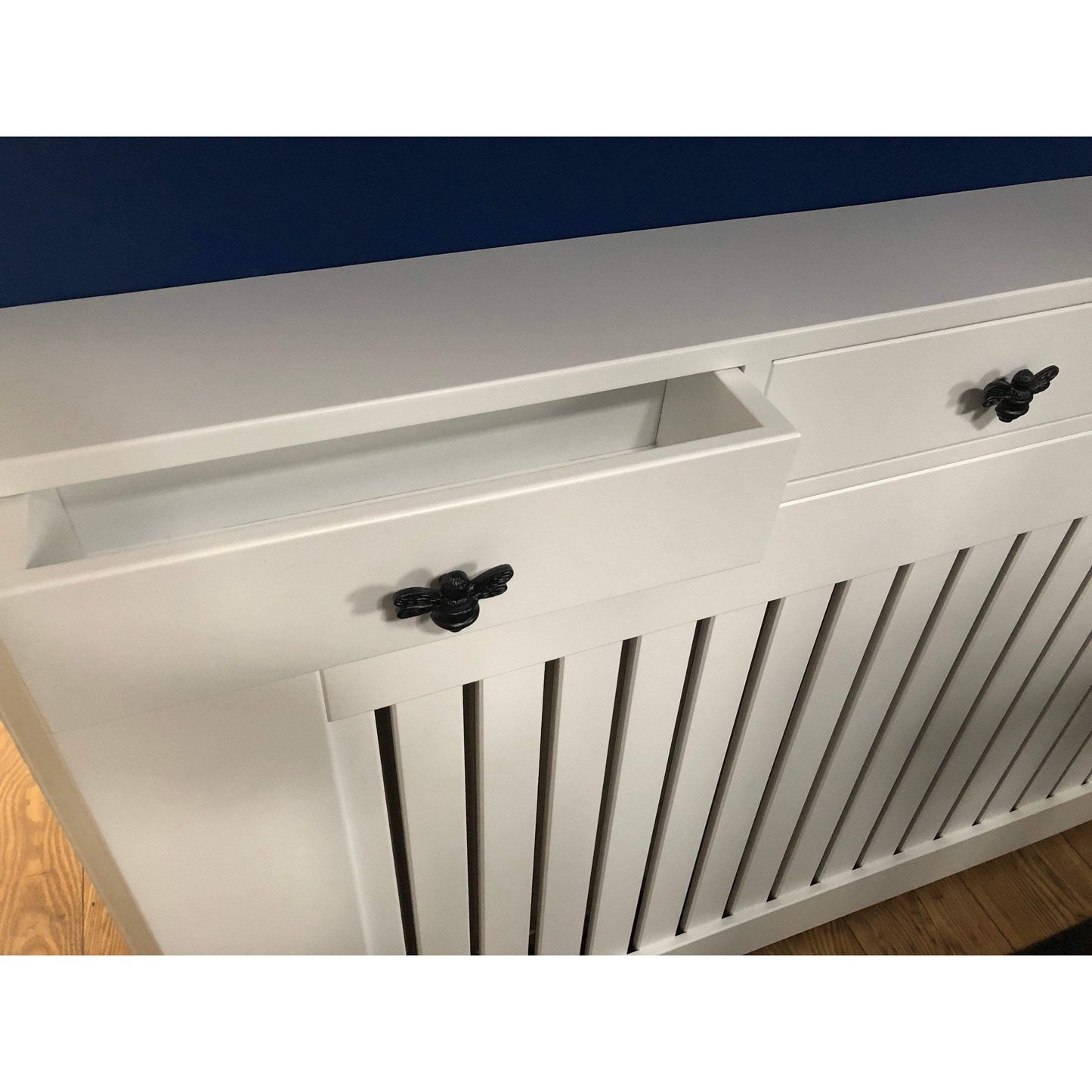 Brass Bee Drawer Cabinet Knob - Black Finish - Brass bee