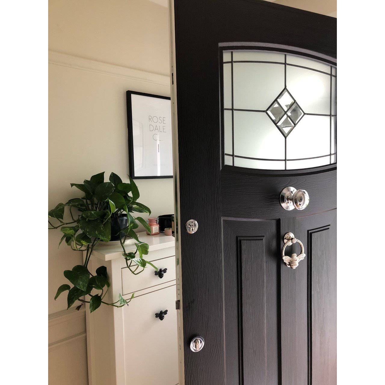 Brass Bee Drawer Cabinet Knob - Black Finish - Brass bee