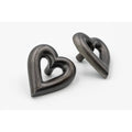 Brass Heart Drawer Cabinet Knob - Black Finish - Brass bee