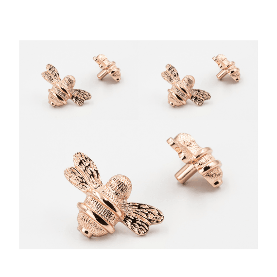 x6 Brass Bee Drawer Cabinet Knobs - Nickel, Brass, Rose Gold, Pewter, Black, Heritage & Satin Finishes - Brass bee
