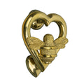 Brass Bumble Bee Heart Door Knocker - Brass Finish - Brass bee