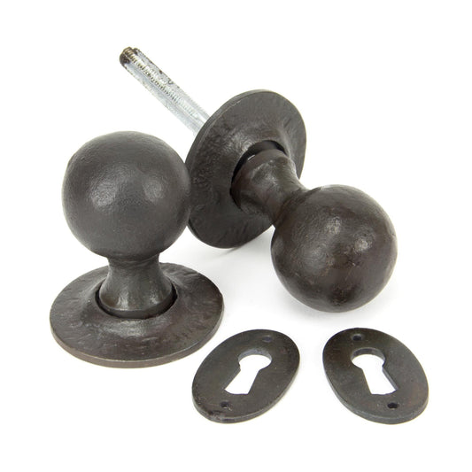 Round Mortice/Rim Knob Set