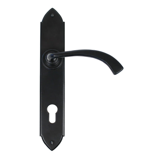 Gothic Curved Lever Espag. Lock Set