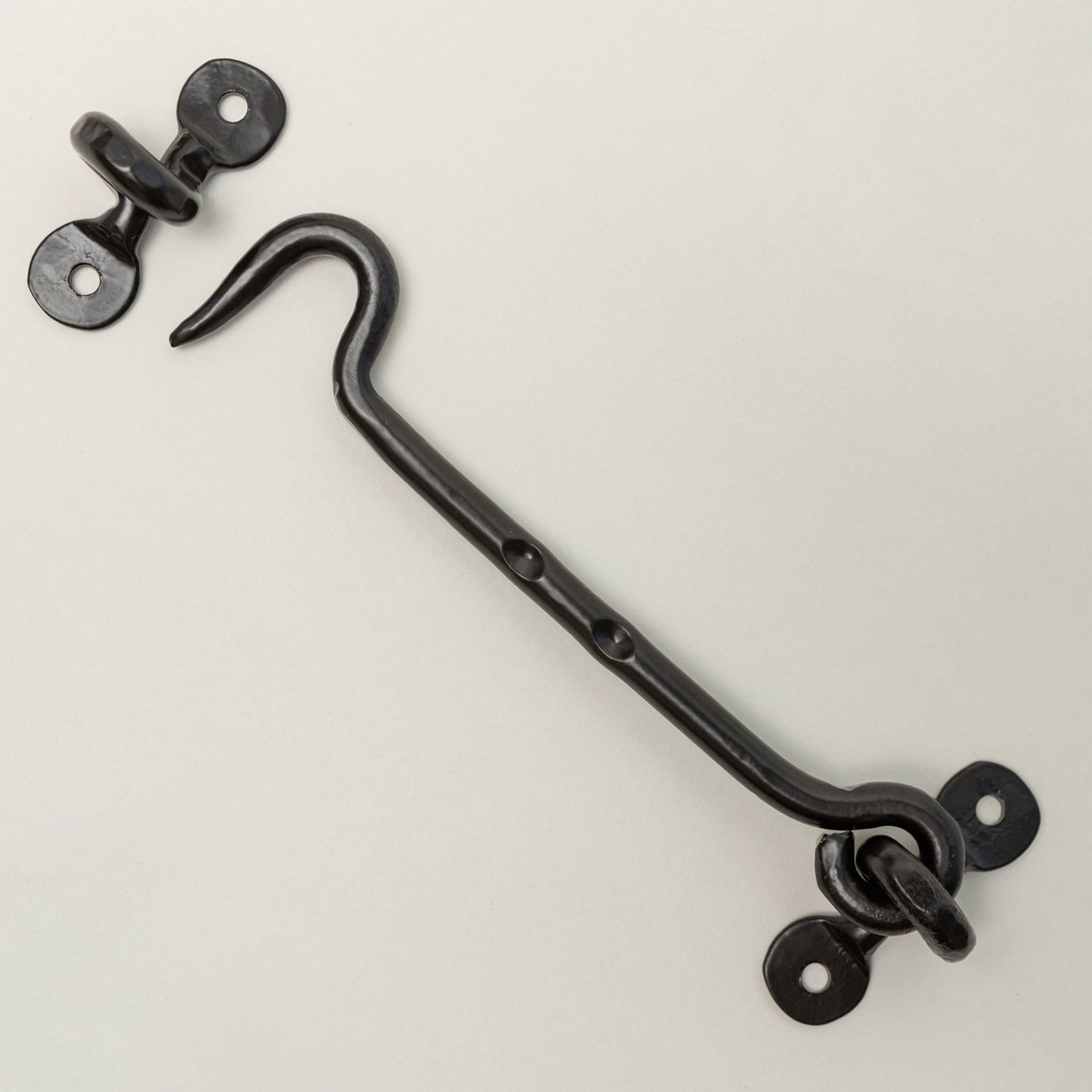 Black Cabin Hook and Eye Door Holder - 8 Sizes