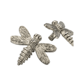 Brass Dragonfly Drawer Knob - Pewter Finish - Brass bee