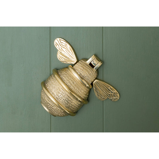 Solid Brass Queen Bee Door Knockers - Premium Size - Brass bee