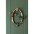 Solid Brass Nectar Bee Door Knockers - Premium Size - Brass bee