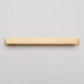 Solid Brass Art Deco Kitchen Pull Handles & Knobs With Backplates - Satin Brass Finish