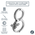 Brass bee Premium House Numbers with Bee in Pewter Finish 0-9 - Brass bee