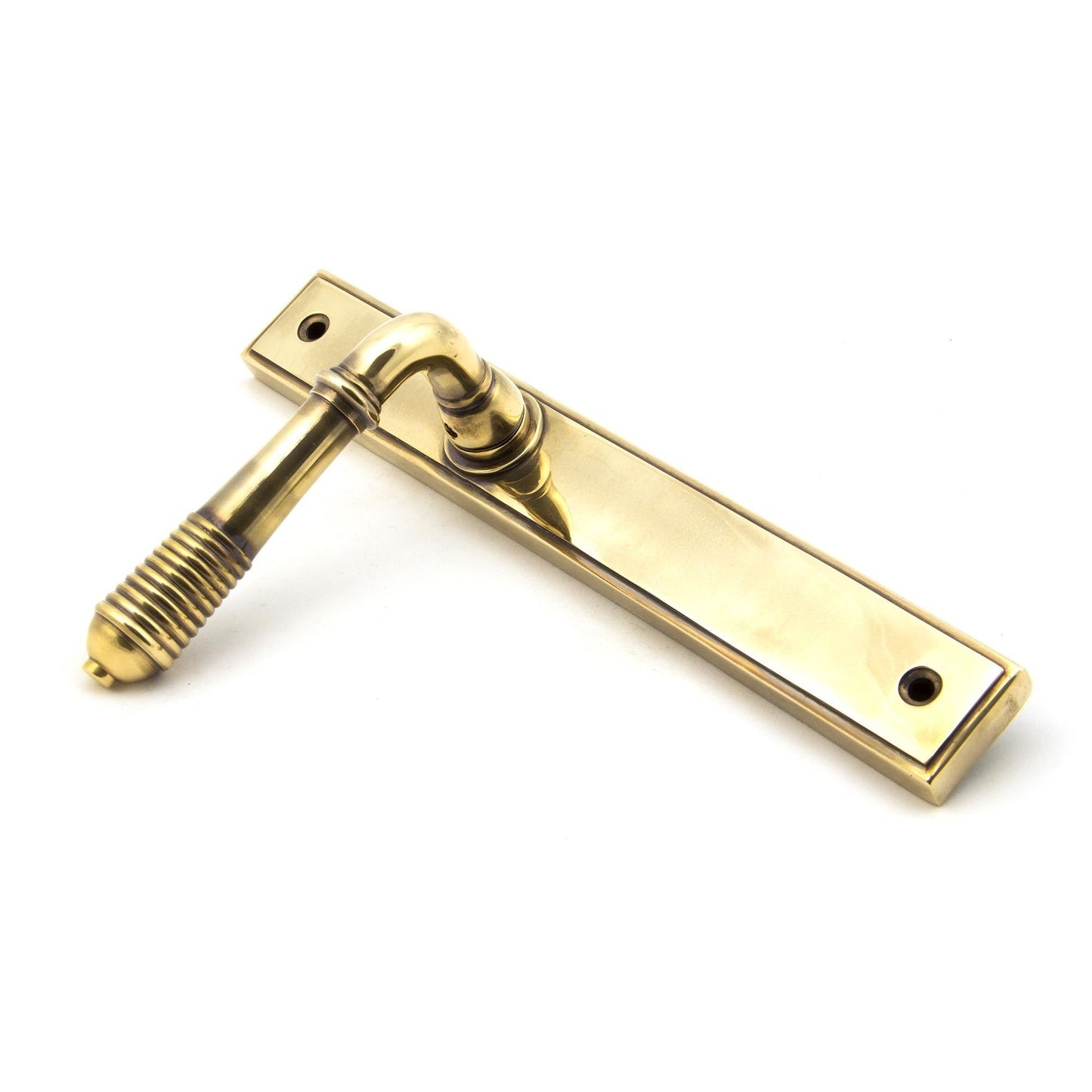 Reeded Slimline Lever Espag. Latch Set