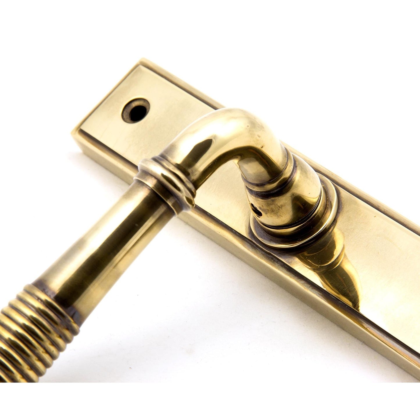 Reeded Slimline Lever Espag. Latch Set