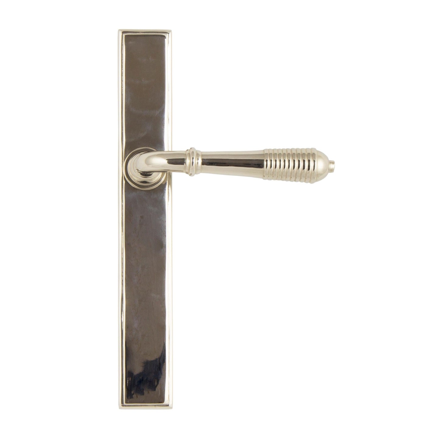 Reeded Slimline Lever Espag. Latch Set